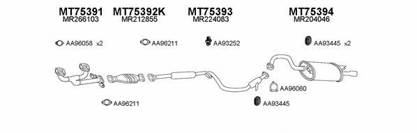 Veneporte 750065 Exhaust system 750065: Buy near me in Poland at 2407.PL - Good price!