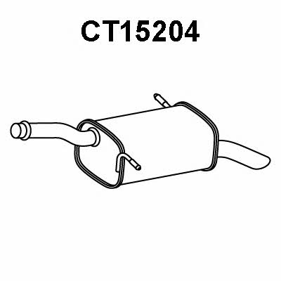 Veneporte CT15204 End Silencer CT15204: Buy near me in Poland at 2407.PL - Good price!