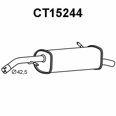 Veneporte CT15244 End Silencer CT15244: Buy near me in Poland at 2407.PL - Good price!
