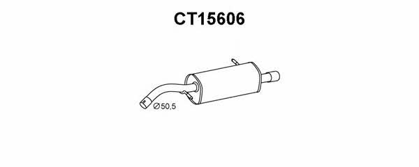 Veneporte CT15606 Tłumik, część tylna CT15606: Dobra cena w Polsce na 2407.PL - Kup Teraz!