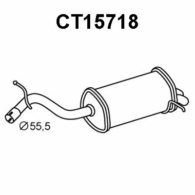 Veneporte CT15718 End Silencer CT15718: Buy near me in Poland at 2407.PL - Good price!