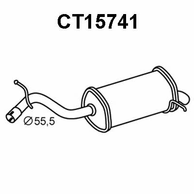 Veneporte CT15741 End Silencer CT15741: Buy near me in Poland at 2407.PL - Good price!