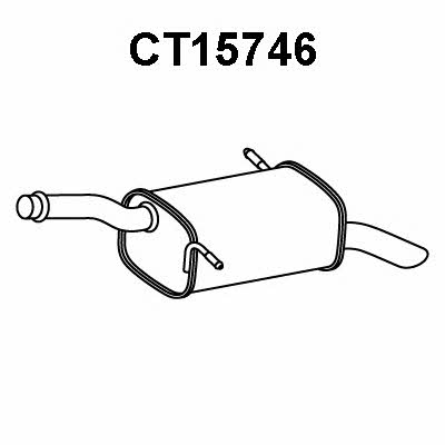 Veneporte CT15746 End Silencer CT15746: Buy near me in Poland at 2407.PL - Good price!