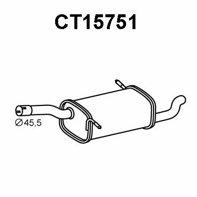Veneporte CT15751 End Silencer CT15751: Buy near me in Poland at 2407.PL - Good price!