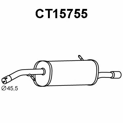 Veneporte CT15755 End Silencer CT15755: Buy near me in Poland at 2407.PL - Good price!