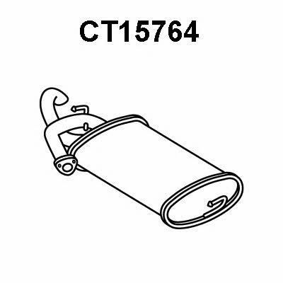 Veneporte CT15764 End Silencer CT15764: Buy near me in Poland at 2407.PL - Good price!