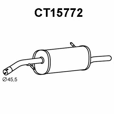 Veneporte CT15772 End Silencer CT15772: Buy near me in Poland at 2407.PL - Good price!