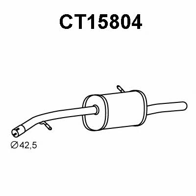 Veneporte CT15804 End Silencer CT15804: Buy near me in Poland at 2407.PL - Good price!