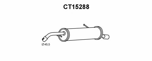 Veneporte CT15288 Глушитель, задняя часть CT15288: Отличная цена - Купить в Польше на 2407.PL!