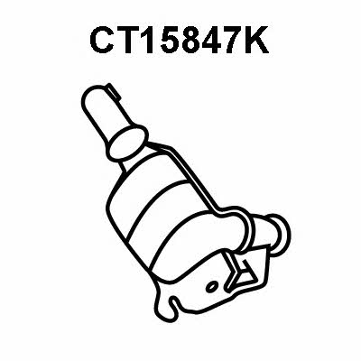 Veneporte CT15847K Catalytic Converter CT15847K: Buy near me in Poland at 2407.PL - Good price!