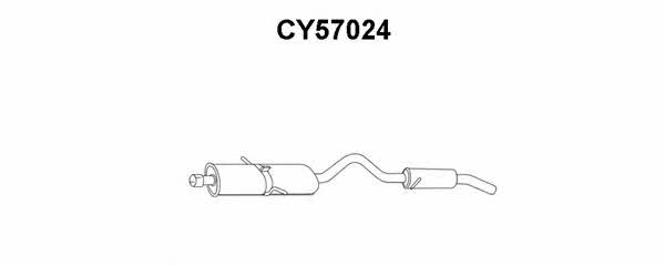 Veneporte CY57024 Tłumik, część tylna CY57024: Dobra cena w Polsce na 2407.PL - Kup Teraz!