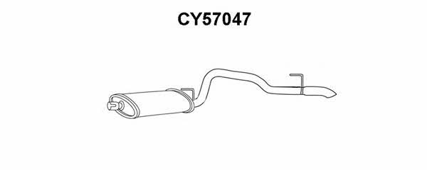 Veneporte CY57047 Tłumik, część tylna CY57047: Dobra cena w Polsce na 2407.PL - Kup Teraz!