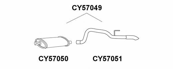 Veneporte CY57050 End Silencer CY57050: Buy near me at 2407.PL in Poland at an Affordable price!