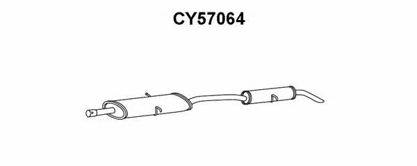 Veneporte CY57064 Tłumik, część tylna CY57064: Dobra cena w Polsce na 2407.PL - Kup Teraz!