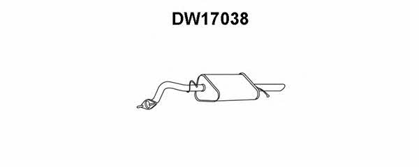 Veneporte DW17038 Глушитель, задняя часть DW17038: Отличная цена - Купить в Польше на 2407.PL!