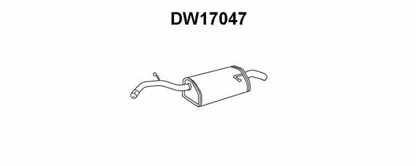 Veneporte DW17047 Глушитель, задняя часть DW17047: Отличная цена - Купить в Польше на 2407.PL!