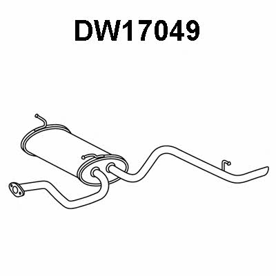 Veneporte DW17049 Глушитель, задняя часть DW17049: Отличная цена - Купить в Польше на 2407.PL!