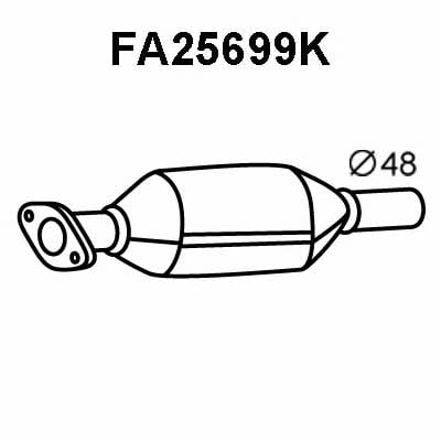 Veneporte FA25699K Catalytic Converter FA25699K: Buy near me in Poland at 2407.PL - Good price!