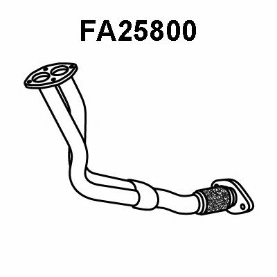 Veneporte FA25800 Exhaust pipe FA25800: Buy near me in Poland at 2407.PL - Good price!