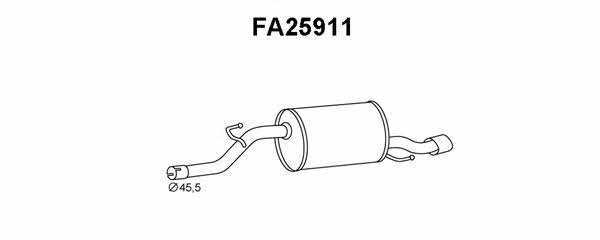 Veneporte FA25911 End Silencer FA25911: Buy near me in Poland at 2407.PL - Good price!