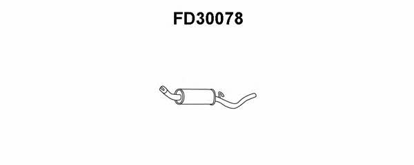 Veneporte FD30078 Глушитель, задняя часть FD30078: Отличная цена - Купить в Польше на 2407.PL!