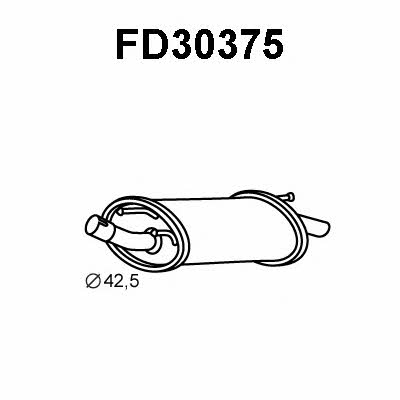 Veneporte FD30375 End Silencer FD30375: Buy near me at 2407.PL in Poland at an Affordable price!