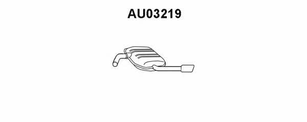 Veneporte AU03219 Глушитель, задняя часть AU03219: Купить в Польше - Отличная цена на 2407.PL!