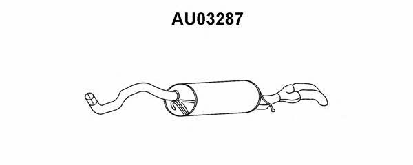 Veneporte AU03287 Глушитель, задняя часть AU03287: Отличная цена - Купить в Польше на 2407.PL!