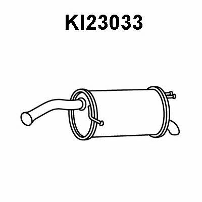 Veneporte KI23033 Глушитель, задняя часть KI23033: Отличная цена - Купить в Польше на 2407.PL!