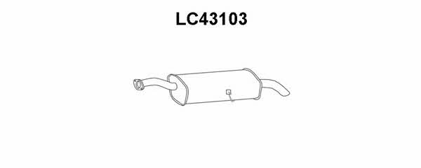 Veneporte LC43103 End Silencer LC43103: Buy near me in Poland at 2407.PL - Good price!