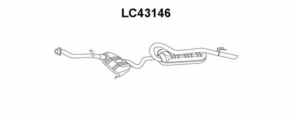 Veneporte LC43146 Tłumik, część tylna LC43146: Dobra cena w Polsce na 2407.PL - Kup Teraz!