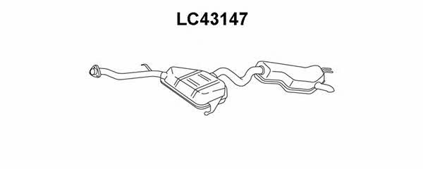 Veneporte LC43147 End Silencer LC43147: Buy near me in Poland at 2407.PL - Good price!