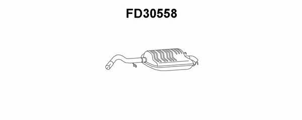 Veneporte FD30558 Tłumik, część tylna FD30558: Dobra cena w Polsce na 2407.PL - Kup Teraz!