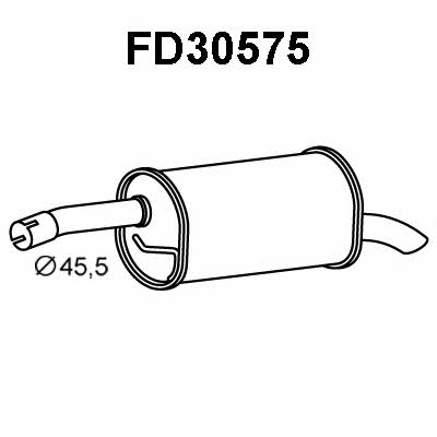 Veneporte FD30575 End Silencer FD30575: Buy near me in Poland at 2407.PL - Good price!