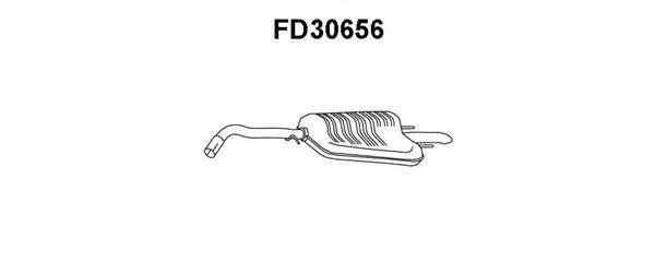 Veneporte FD30656 Глушитель, задняя часть FD30656: Отличная цена - Купить в Польше на 2407.PL!