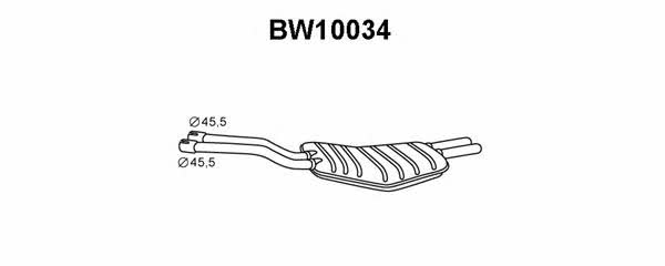 Veneporte BW10034 Глушник, задня частина BW10034: Приваблива ціна - Купити у Польщі на 2407.PL!