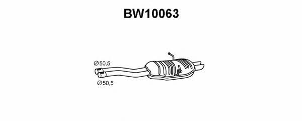 Veneporte BW10063 Tłumik, część tylna BW10063: Atrakcyjna cena w Polsce na 2407.PL - Zamów teraz!