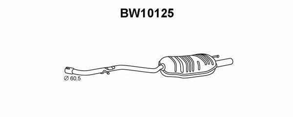 Veneporte BW10125 Глушитель, задняя часть BW10125: Отличная цена - Купить в Польше на 2407.PL!