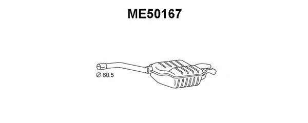 Veneporte ME50167 Глушник, задня частина ME50167: Купити у Польщі - Добра ціна на 2407.PL!