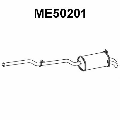 Veneporte ME50201 Глушитель, задняя часть ME50201: Отличная цена - Купить в Польше на 2407.PL!