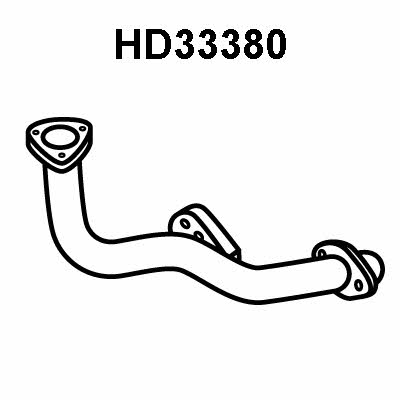 Veneporte HD33380 Exhaust pipe HD33380: Buy near me in Poland at 2407.PL - Good price!
