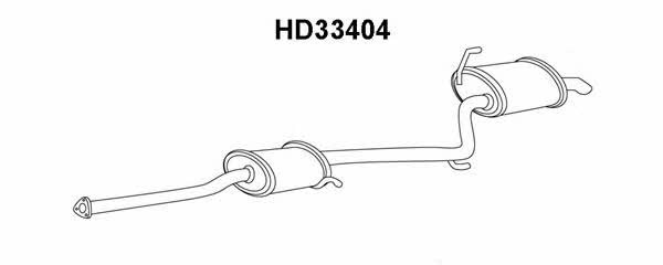 Veneporte HD33404 Tłumik, część tylna HD33404: Dobra cena w Polsce na 2407.PL - Kup Teraz!