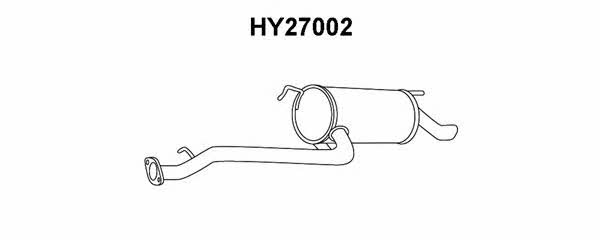 Veneporte HY27002 Глушитель, задняя часть HY27002: Отличная цена - Купить в Польше на 2407.PL!