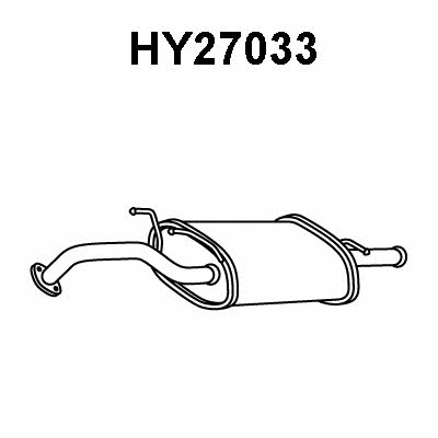 Veneporte HY27033 End Silencer HY27033: Buy near me in Poland at 2407.PL - Good price!