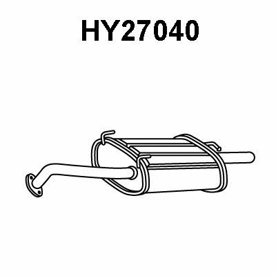 Veneporte HY27040 End Silencer HY27040: Buy near me in Poland at 2407.PL - Good price!