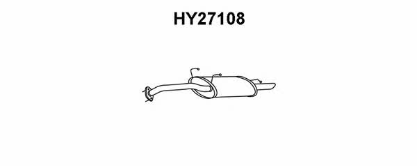 Veneporte HY27108 End Silencer HY27108: Buy near me in Poland at 2407.PL - Good price!