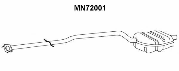 Veneporte MN72001 Глушитель, задняя часть MN72001: Отличная цена - Купить в Польше на 2407.PL!