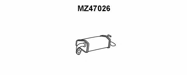 Veneporte MZ47026 Tłumik, część tylna MZ47026: Dobra cena w Polsce na 2407.PL - Kup Teraz!