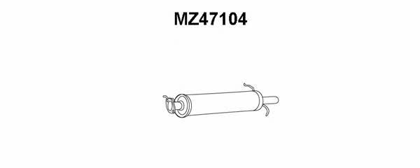 Veneporte MZ47104 Глушитель, задняя часть MZ47104: Купить в Польше - Отличная цена на 2407.PL!