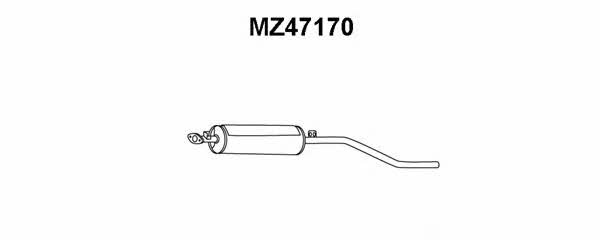 Veneporte MZ47170 Глушитель, задняя часть MZ47170: Отличная цена - Купить в Польше на 2407.PL!